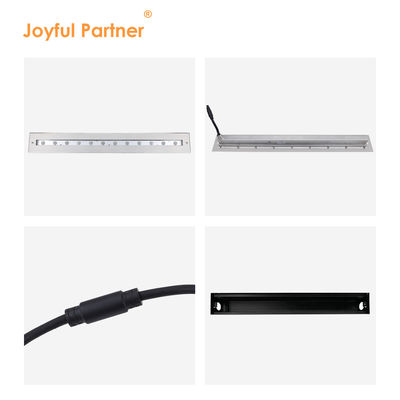 Berkualitas Tinggi Bentuk persegi panjang Cahaya Asimetris Cerah IP68 SS316L Cahaya Bawah Air Linier Wall Washer LED Lampu Kolam Renang