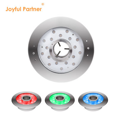 Lampu air mancur bawah laut IP68 18W RGB stainless steel 316 untuk air mancur musik