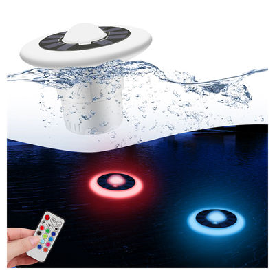 IP68 Waterproof Remote Chargeable Temperature Display RGB Lampu kolam renang terapung surya Untuk pesta kolam renang
