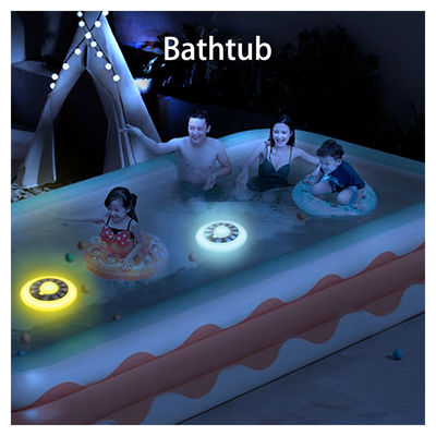 IP68 Waterproof Remote Chargeable Temperature Display RGB Lampu kolam renang terapung surya Untuk pesta kolam renang