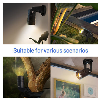 Outdoor Lighting Small LED Garden Spotlight dengan Spike atau Aluminium Mounting Base