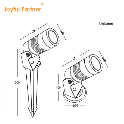 12V 24V IP65 Aluminium 6W 3000k Led Spike Garden Light Lampu Taman Luar Ruang Spot Lawn Light