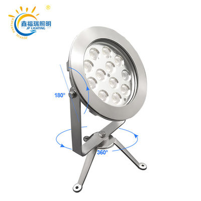 CE RoHS Sertifikasi DC 24V IP68 Pabrik Pasokan 12X1W LED Satu Warna Submersible Lampu kolam tegangan rendah