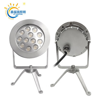 CE RoHS Sertifikasi DC 24V IP68 Pabrik Pasokan 12X1W LED Satu Warna Submersible Lampu kolam tegangan rendah