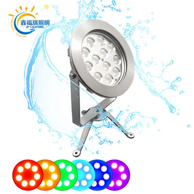 CE RoHS Sertifikasi DC 24V IP68 Pabrik Pasokan 12X1W LED Satu Warna Submersible Lampu kolam tegangan rendah