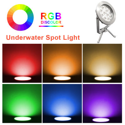 RGB Lampu LED Lampu Renang 12x3W RGB 3in1 Luar Ruang Waterproof Stainless Steel 304 Dengan MOQ