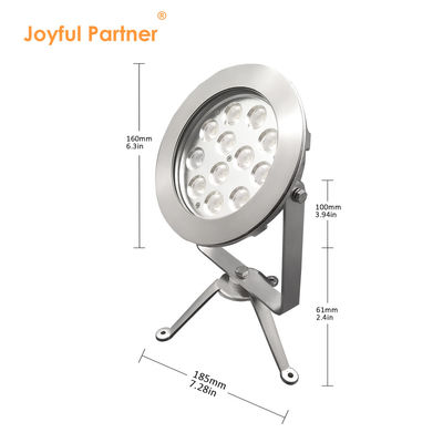 2024 Terbaru 12x4W RGBW 3in1 48W DMX Control Baja tahan karat IP68 12V Lampu LED Submersible