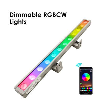 Mudah Pemasangan Pengendali Jarak Jauh Bracket Eksterior LED Lampu Cuci Dinding Dengan Pencahayaan Industri