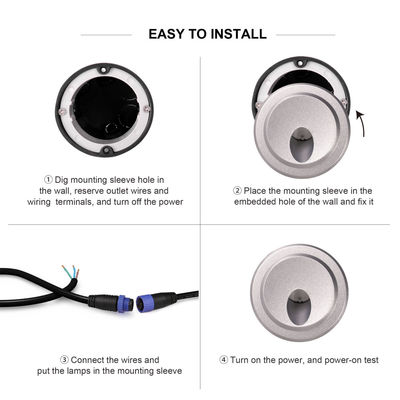 Permukaan Tembok Dipasang Output arus konstan Outdoor Wall Pack Light OEM ODM