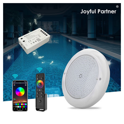 IP68 Bawah Air ABS+PC Material18 Kunci Remote Control Constant Current AC 12V Lampu kolam renang permukaan dipasang