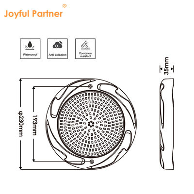 Lampu kolam renang bawah air IP68 AC12V ABS+PC RGBW SMD 2835