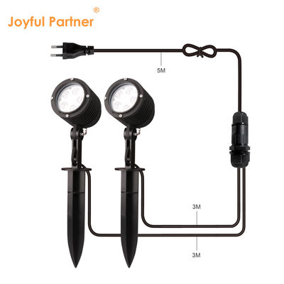 5W Outdoor Powder Coating Housing Led Single Color Plastic Spike DC24V Taman Landscape Spotlights Untuk Pohon