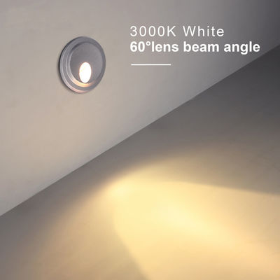 1W Aluminium Rumah Lampu dinding tahan cuaca ke bawah 60 ° IP65 Waterproof Untuk penggunaan di luar ruangan