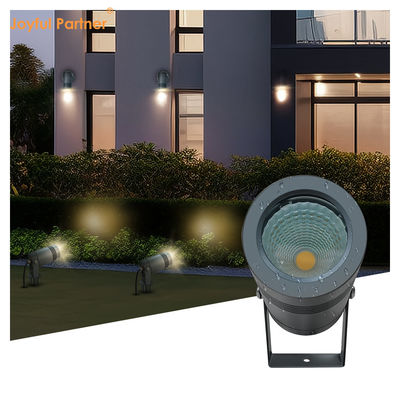 DIA 50mm 6W CREE COB LED Aluminium Face Cover DC12v 24v Taman Spike Lampu Dengan Shading Cover