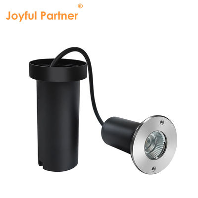 Lampu Inground LED COB 6W IP67 Tahan Debu Bodi Aluminium Tersembunyi DIA85MM Untuk Halaman Luar Ruangan
