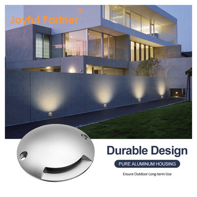 Anti-UV Anodized DC12v Aluminium Body 1.2W White Cover Recessed Step Light Pure Aluminium 6063 Housing