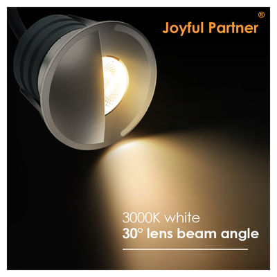 Sudut sinar 60 derajat 1 * 2W Led Aluminium murni 6063 Lampu Dek Luar