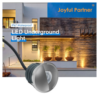 Sudut sinar 60 derajat 1 * 2W Led Aluminium murni 6063 Lampu Dek Luar