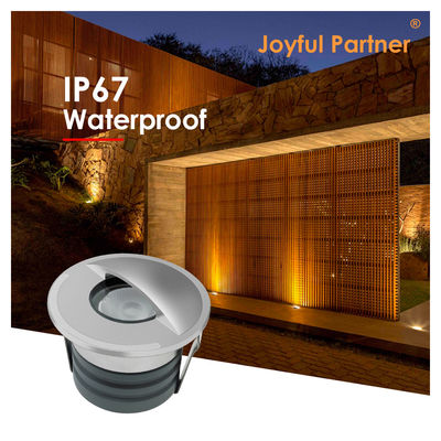 Sudut sinar 60 derajat 1 * 2W Led Aluminium murni 6063 Lampu Dek Luar