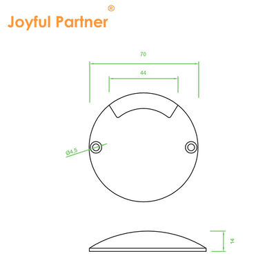 One Side View Buried Lamp Mini Size LED Ultra-tipis H14MM DC24V SMD LED Waterproof Untuk Pathway