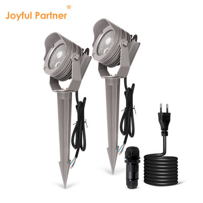 3W 6W RGB IP67 Waterproof DC12V 24V Optical Reflector LED Plastic Spike Spot Light Untuk Pohon Taman