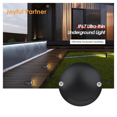 Tangga Cahaya Hitam Cover Depan Aluminium IP67 SMD 2835 1W Led Recessed Untuk Tangga Loft Hallway