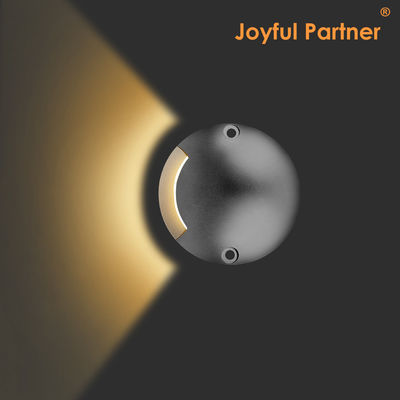 Side Emitting Recessed Inground Light Round Low Voltage DC 24V 3000K IP67 Cold White Aluminium Housing