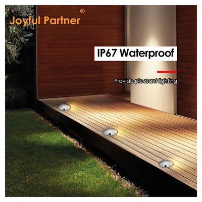 1W Recessed Step Light Ultra Thin DIA70MM H14MM DC24V 3000k Warm White Untuk Pencahayaan Luar Ruangan