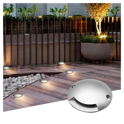 1W Recessed Step Light Ultra Thin DIA70MM H14MM DC24V 3000k Warm White Untuk Pencahayaan Luar Ruangan