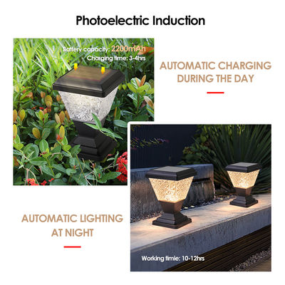LED Lampu Lampu Solar IP65 Airproof Luar 3.5W 2200mAh Anti-UV Bahan Plastik Dengan Lensa PC Untuk Jalan Porch