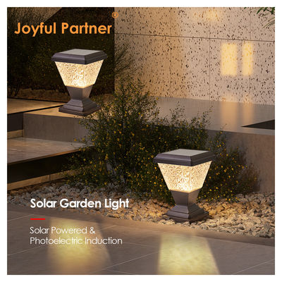 Outdoor Solar Column Head Light IP65 Waterproof 2835 SMD LED 150lm/w Anti UV PC Housing