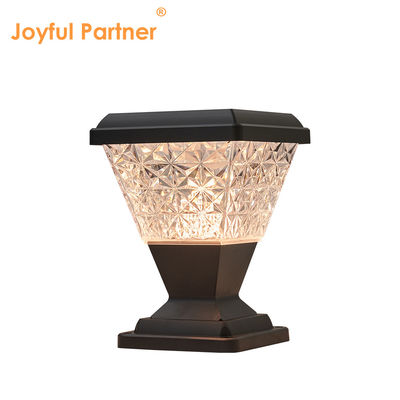 Lampu Gerbang Taman Daya Surya 124 Pcs SMD 2835 LED 150 Lm / W 5W Sloar Panel Dengan Lampshade PC