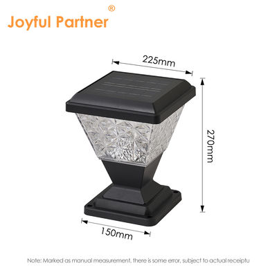 Lampu Gerbang Taman Daya Surya 124 Pcs SMD 2835 LED 150 Lm / W 5W Sloar Panel Dengan Lampshade PC