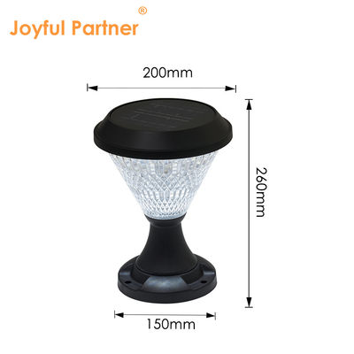 Daya Surya Energi Cahaya Square Bentuk Bulat DIA 200mm * 260mm RGB remote control untuk halaman