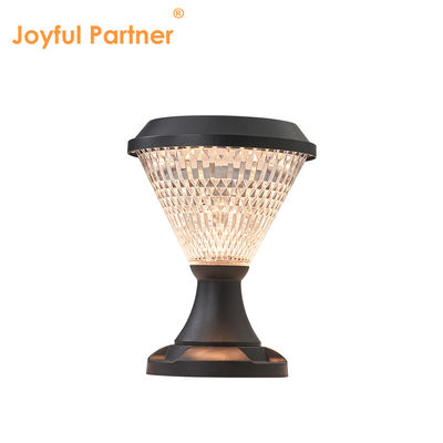 Lampu pilar bertenaga 5W/3.7V Panel Sloar Polikristalin Epistar DIA 200mm Remote Control RGB