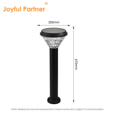 Lampu Jalan Surya Super Cerah Bahan Aluminium ABS + PC Kontrol Cahaya Cerdas Putih Panas Untuk Taman Lansekap