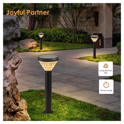 Lampu Taman Surya Luar Ruang Hingga 12 Jam Lama Lensa Plastik Bahan Aluminium ABS Kontrol Cahaya Dengan Epistar SMD