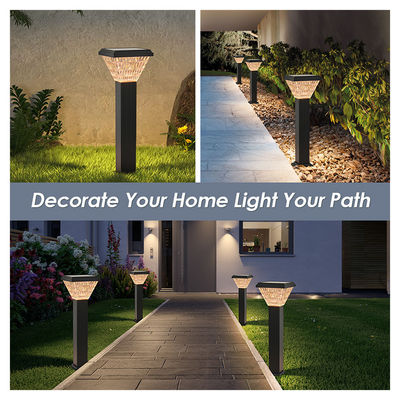 Lampu Surya Luar IP65 Waterproof Epistar 2835 Remote Control Cool Putih 2 Tahun Garansi Untuk In-Ground Spike Pathway