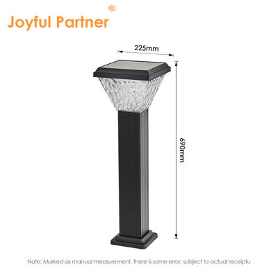 Outdoor LED Solar Lawn Light Baterai Kapasitas Besar ABS Bahan Aluminium Warna RGB Cocok Untuk Taman Taman