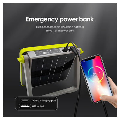 Lampu Camping yang dapat diisi ulang Super Bright SMD 5054 LED Type-C Charging Port untuk darurat di luar ruangan