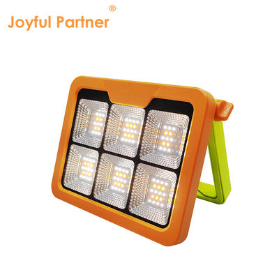 Portable Led Solar Flood Light SMD LED IP65 Waterproof Dengan Remote Control Baterai Warm White 3000K Rechargeable