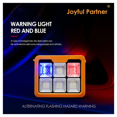 Portable Led Solar Flood Light SMD LED IP65 Waterproof Dengan Remote Control Baterai Warm White 3000K Rechargeable