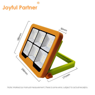 IP65 Waterproof LED Lampu Kerja Surya 5054 Epistar LED 1000LM Dengan Baterai 7500mAh Terisi ulang