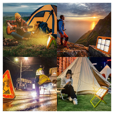 IP65 Waterproof LED Lampu Kerja Surya 5054 Epistar LED 1000LM Dengan Baterai 7500mAh Terisi ulang