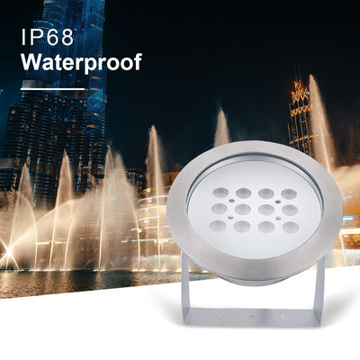 Lampu Sorot Bawah Air Tahan Air Disesuaikan RGBW IP68 12W 24W 36W 48W Untuk Aplikasi Bawah Air
