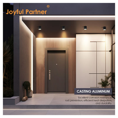 Spot Taman LED Lampu Langit-langit Permukaan Dipasang Silinder Aluminium 220V 8W 3000K Putih Panas