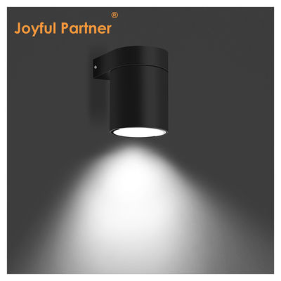 Perlengkapan lampu dinding eksterior Aluminium Casting IP65 Wall Mount Cylinder Desain dengan Kaca Tempered
