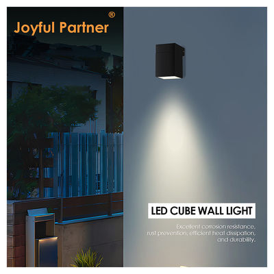 Outdoor Indoor Wall Led Light Square 8W DC 24v Warm White SMD LED Casting Aluminium Housing Multifungsi Sudut Balok
