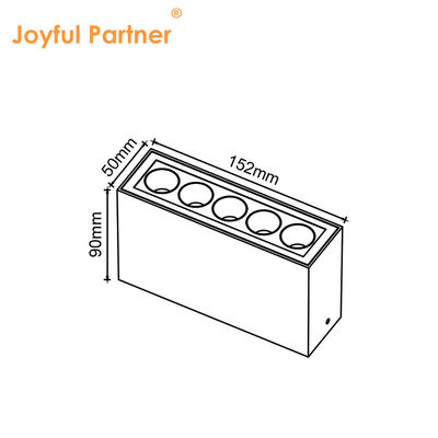 Desain Baru Lampu Linear Tegangan Rendah DC 24V Led Light 2700k 3000k 4000k CE/RoHS 5*2W LED SMD Tempered Glass