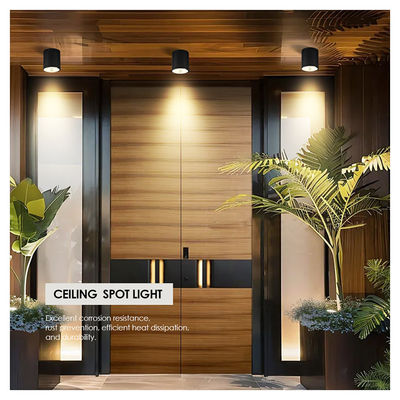 CE IP65 Lampu langit-langit permukaan dipasang downlight tahan air spot lampu Cree Cob LED Dengan Desain Bulat